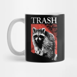 Red Trash Raccoon Mug